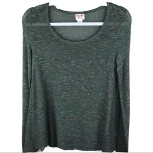 Mossimo women’s Green scoop neck pullover sweater sz XS